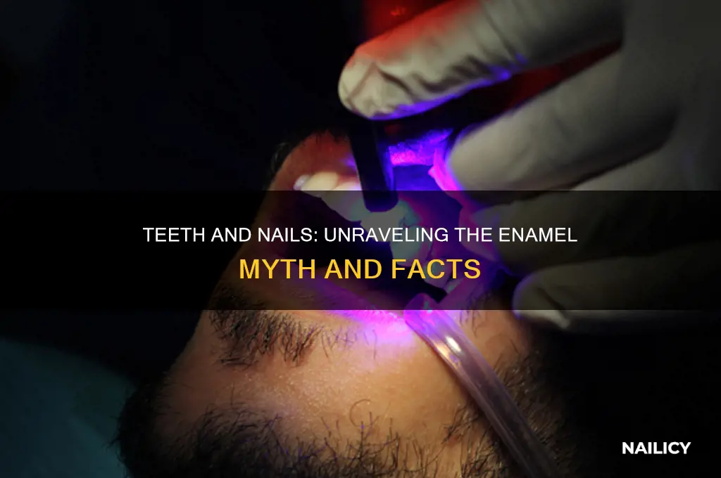 are teeth and nails made with enamel