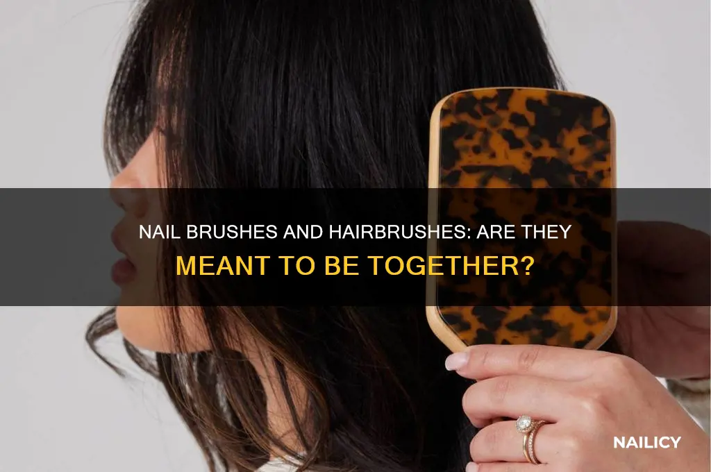 are the nail brushes with the hairbrushes