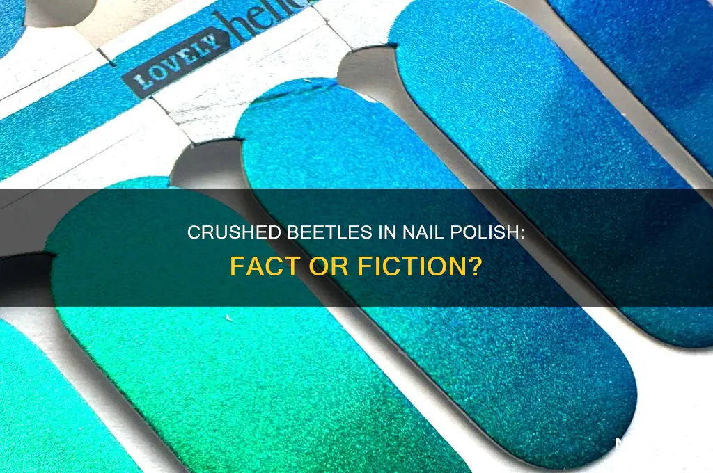 are there crushed beetles in nail polish