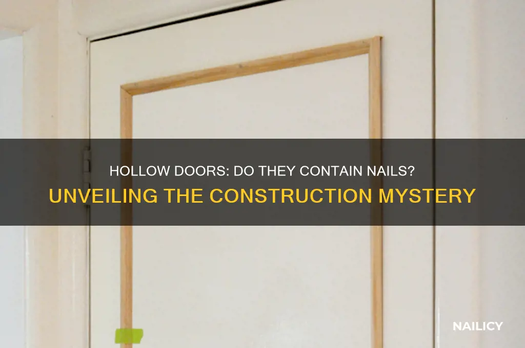 are there nails in a hollow door