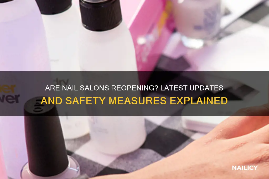 are they opening nail salons
