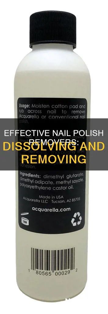 are used to dissolve and remove nail polish