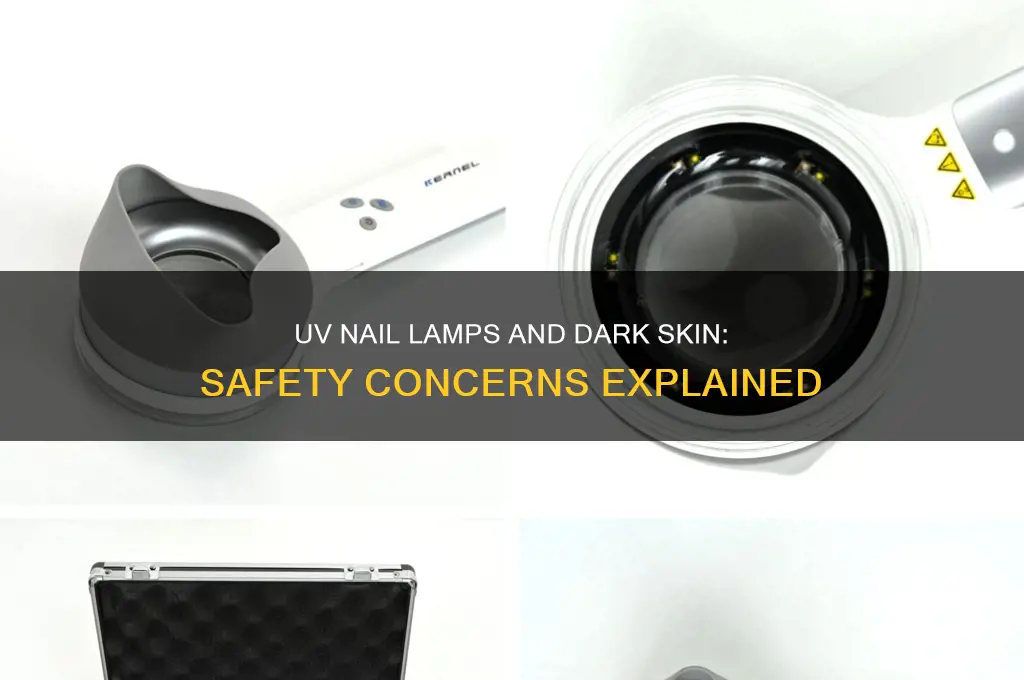 are uv nail lamps safe for dark skin