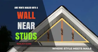 Are Vents Securely Nailed Near Wall Studs? A Quick Guide
