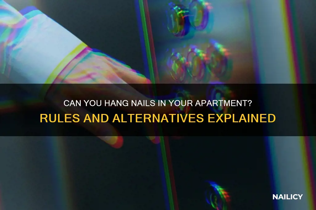 are you allowed to put nails in apartment