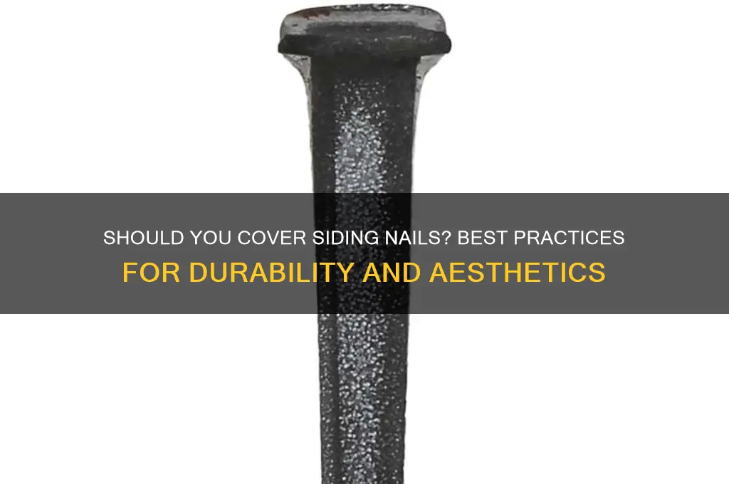 are you supposed to cover siding nails