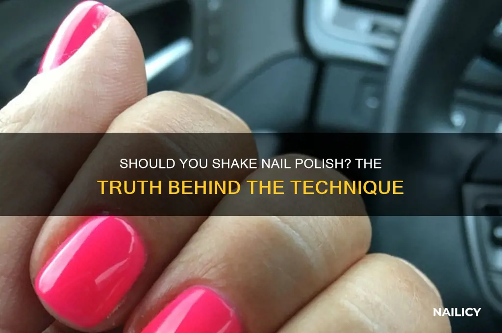 are you supposed to shake nail polish