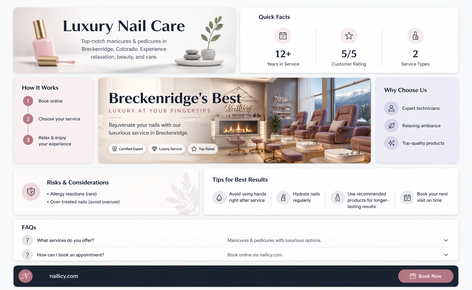 a-list nail salon breckenridge colorado