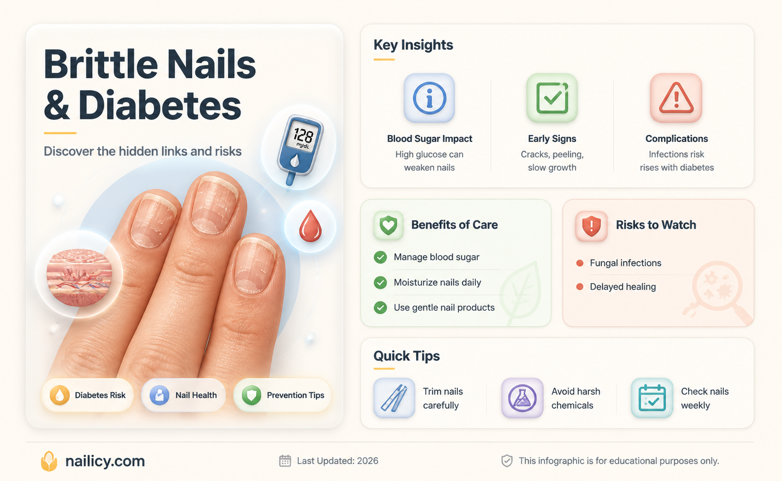 are brittle nails a sign of diabetes