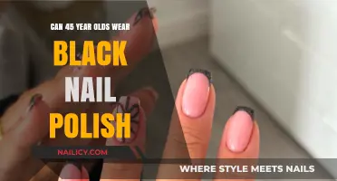 Black Nail Polish: Timeless Elegance for 45-Year-Olds and Beyond