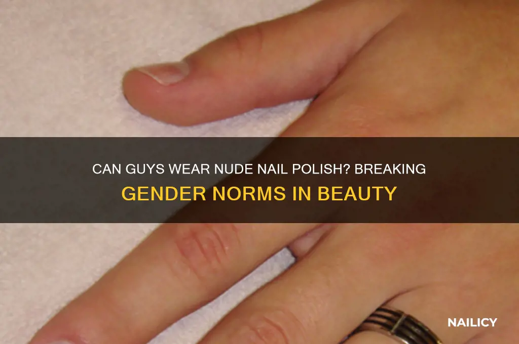can a guy wear nude nail polish