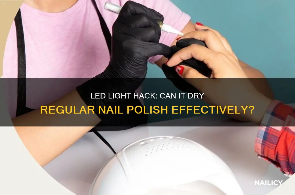 can a led light dry regular nail polish