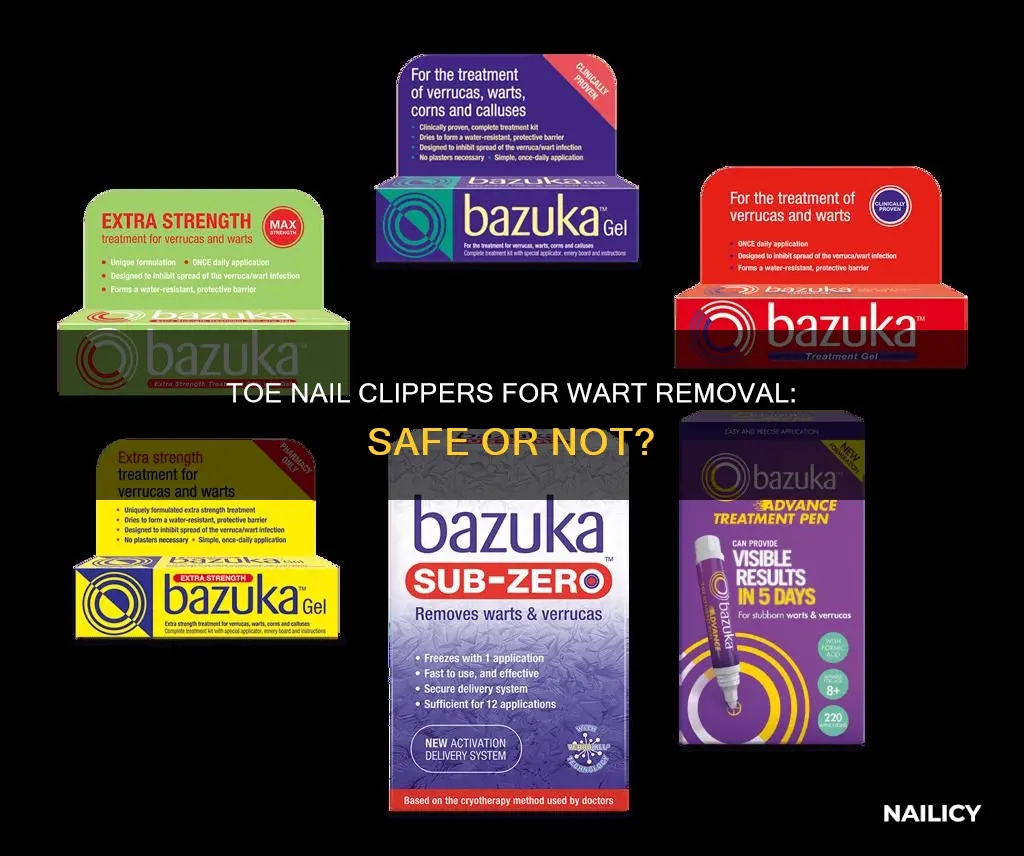 can a wart be removed with toe nail clippers