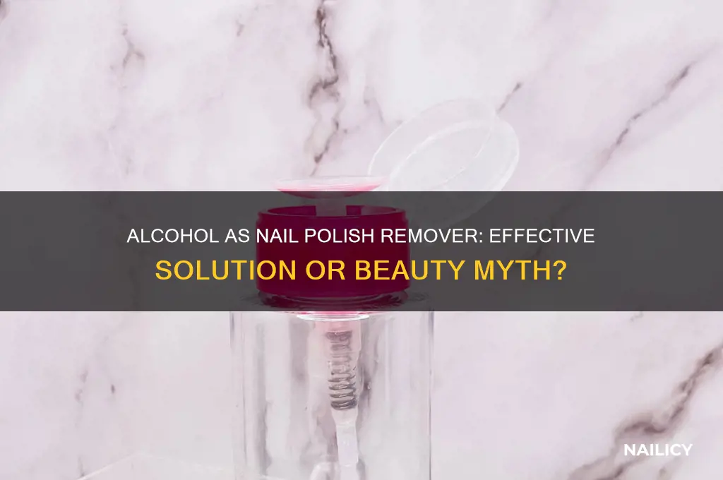 can alchohol clean off nail polish