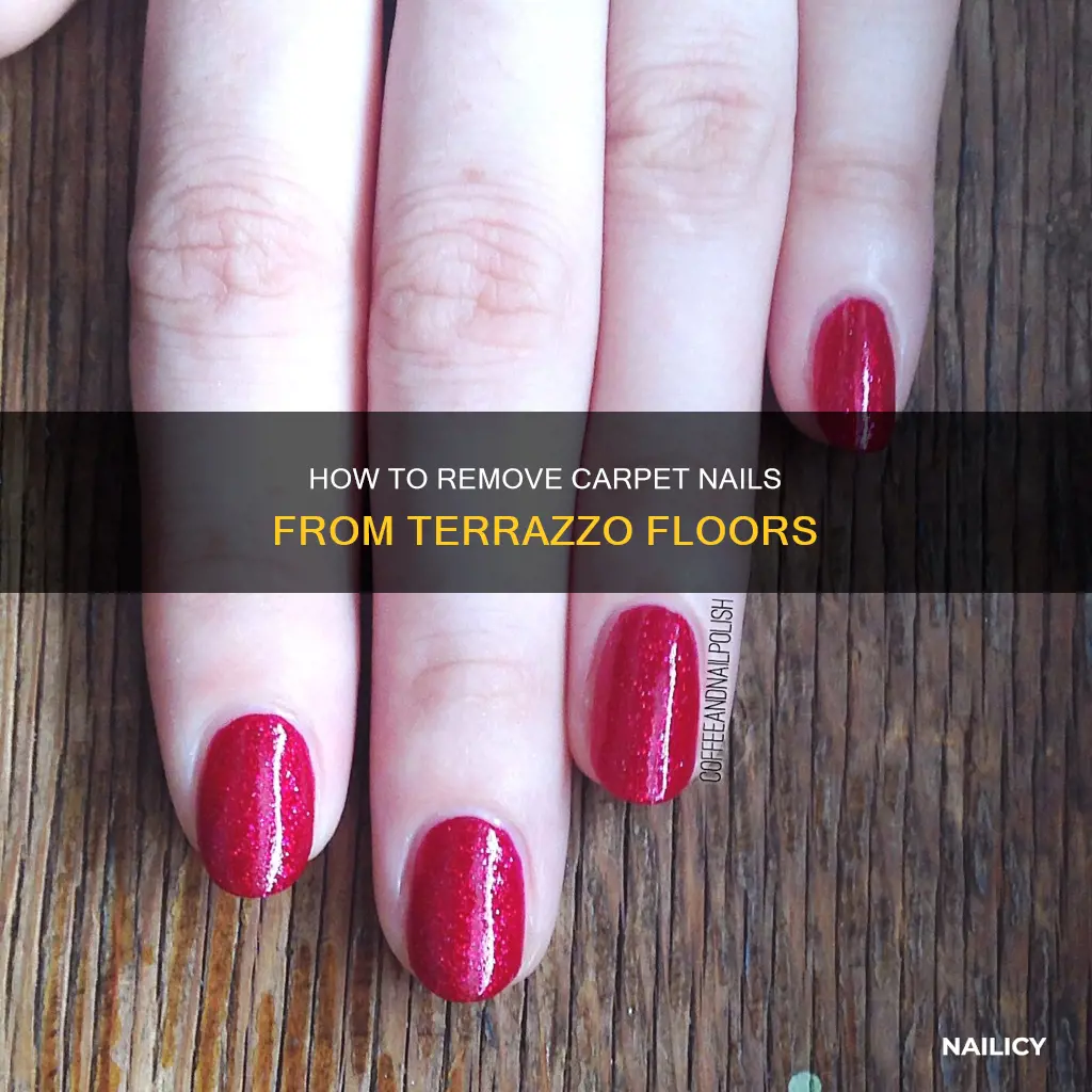 can an osciliting cutter remove carpet nails from terrazzo