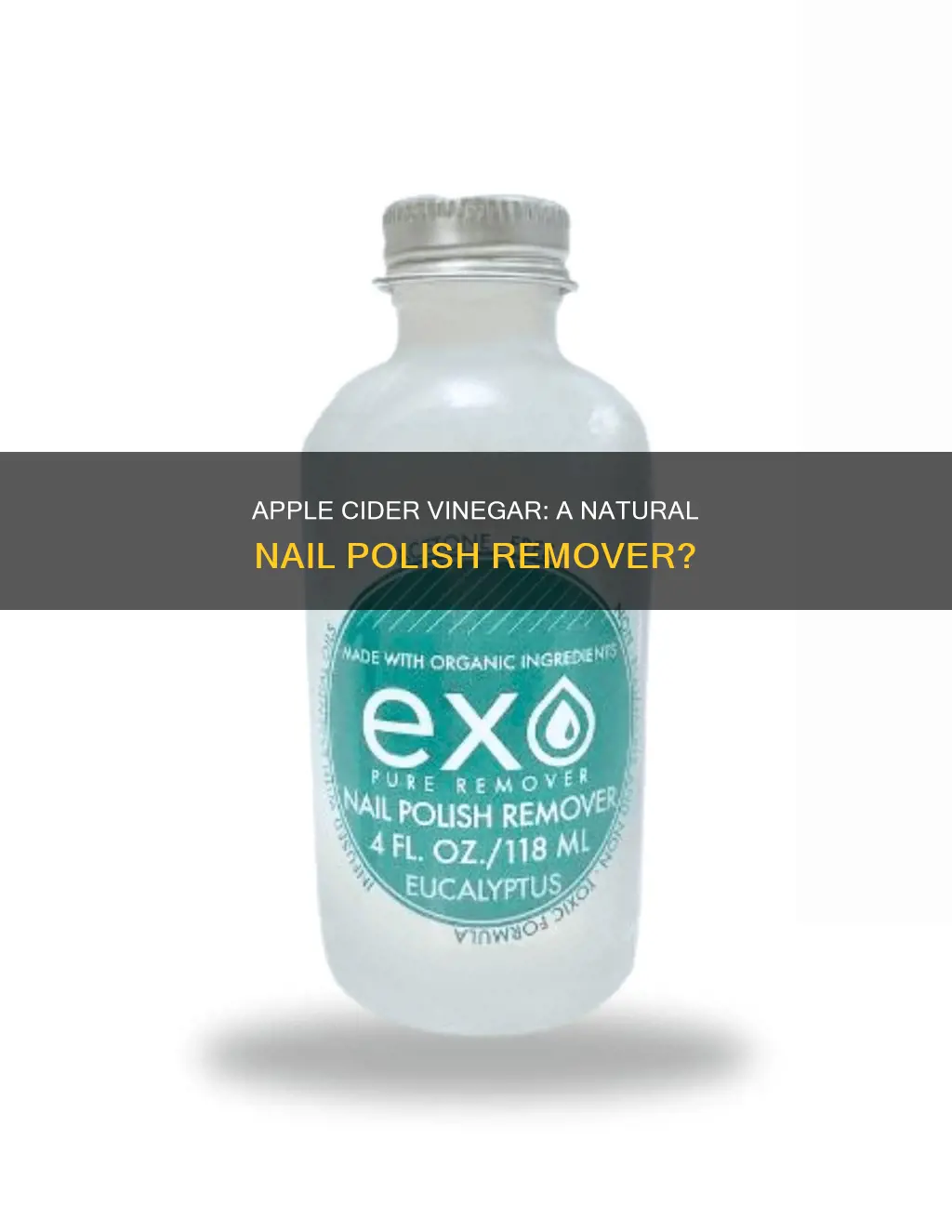 can apple cider vinegar remove nail polish