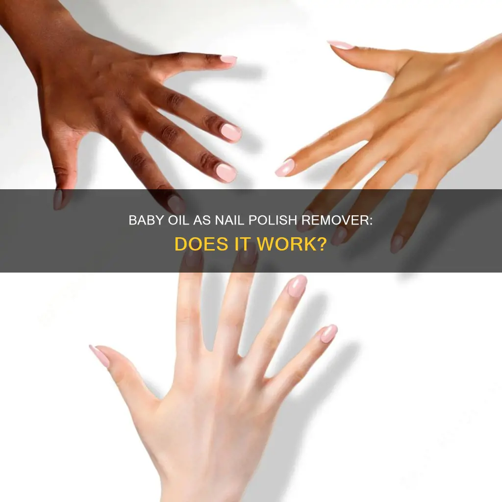 can baby oil remove nail polish