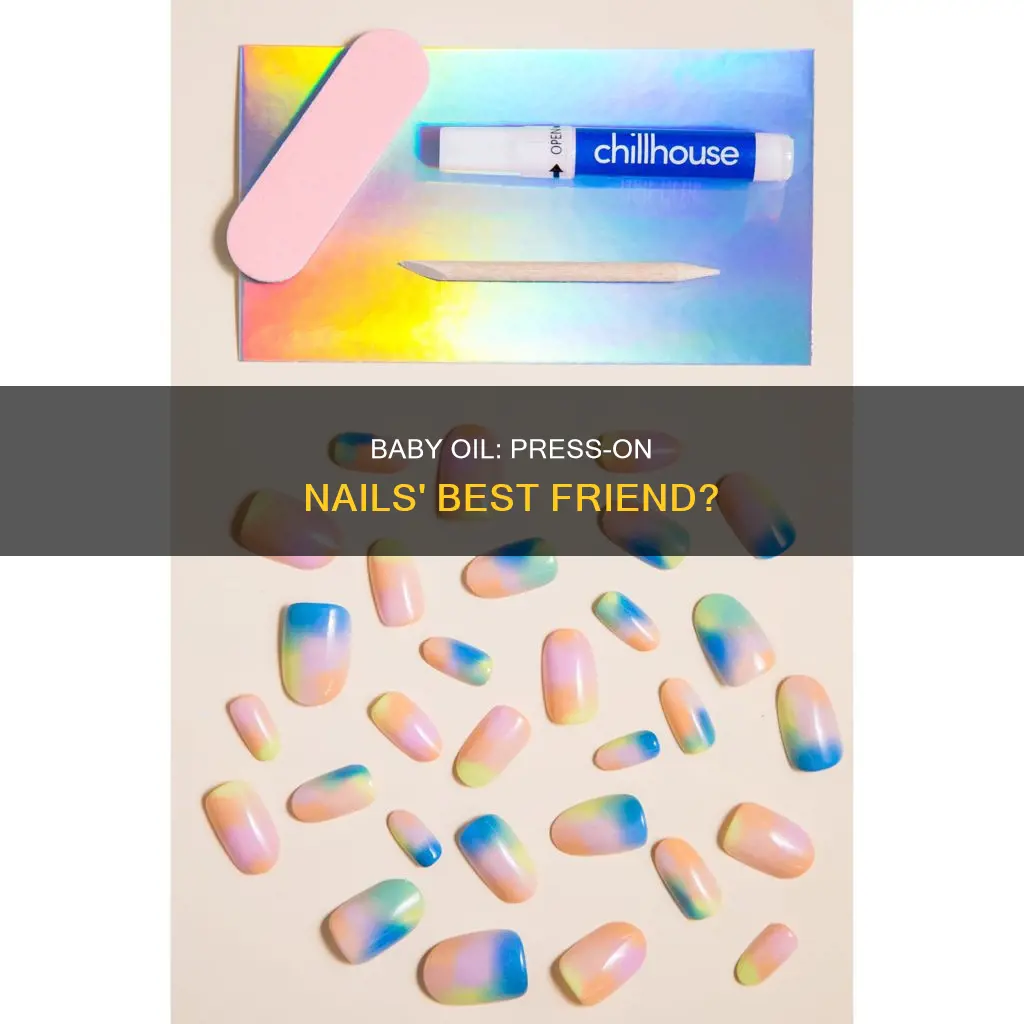 can baby oil remove press on nails