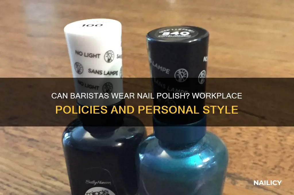 can baristas wear nail polish