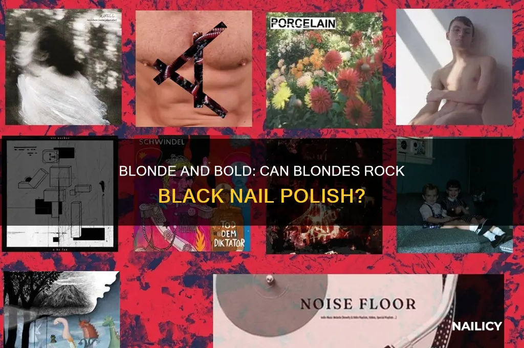 can blonds wear black finger nail polish