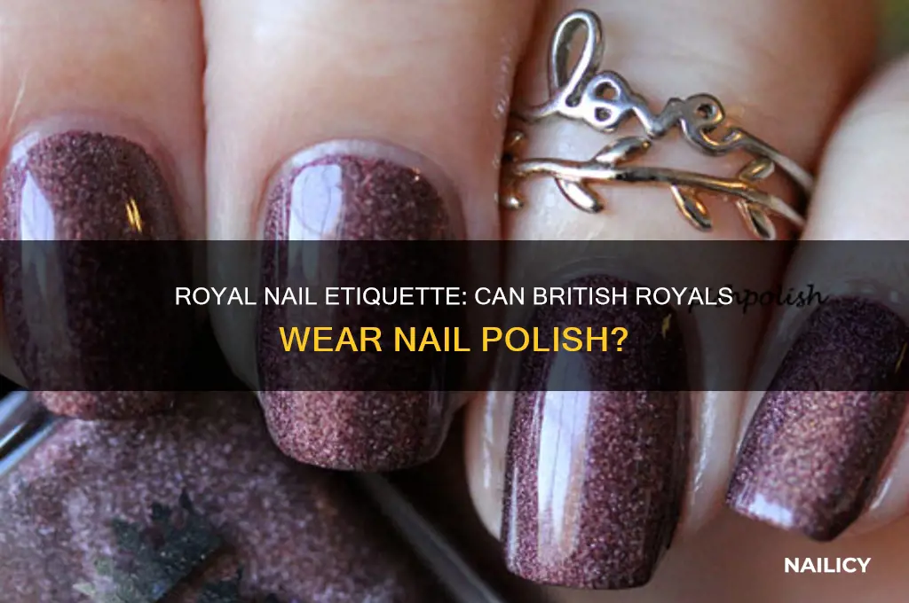 can british royals wear nail polish