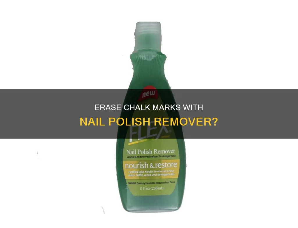 can chalk be removed using nail polish remover