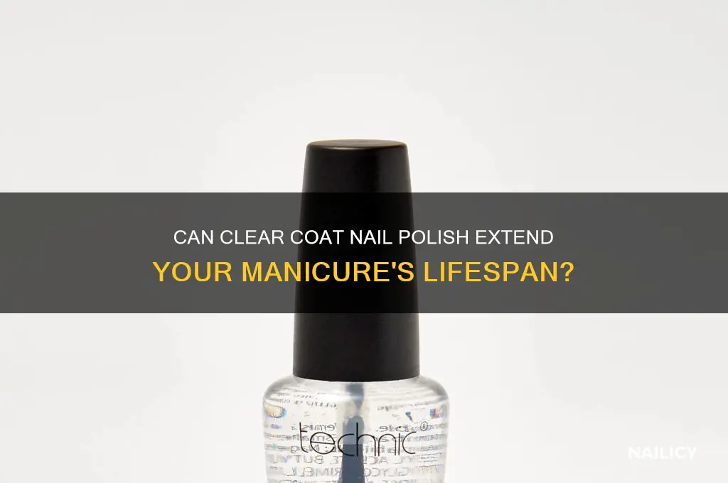 can clear coat nail polish