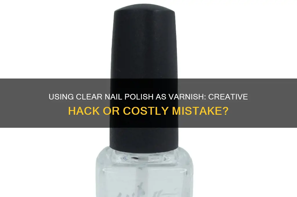 can clear nail polish be used as a varnish