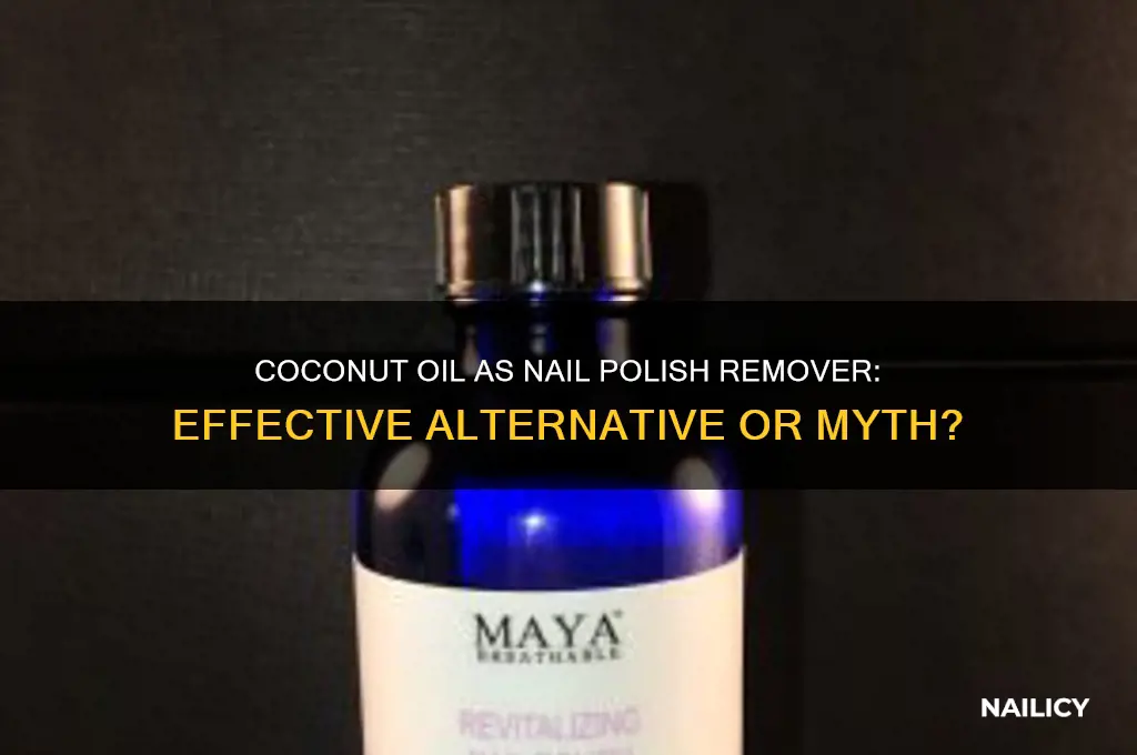 can coconut oil take off nail polish