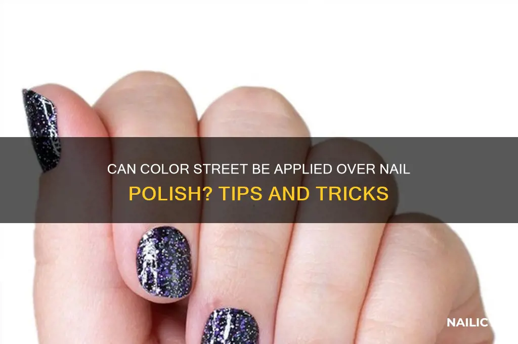 can color street be used over nail polish