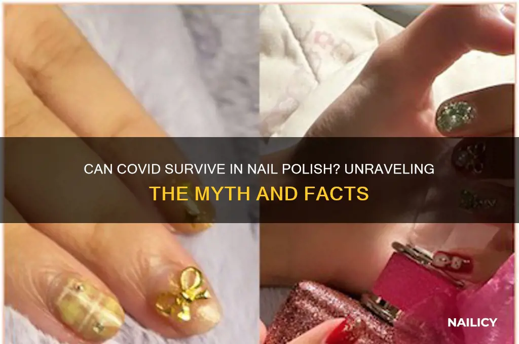can covid live in nail polish