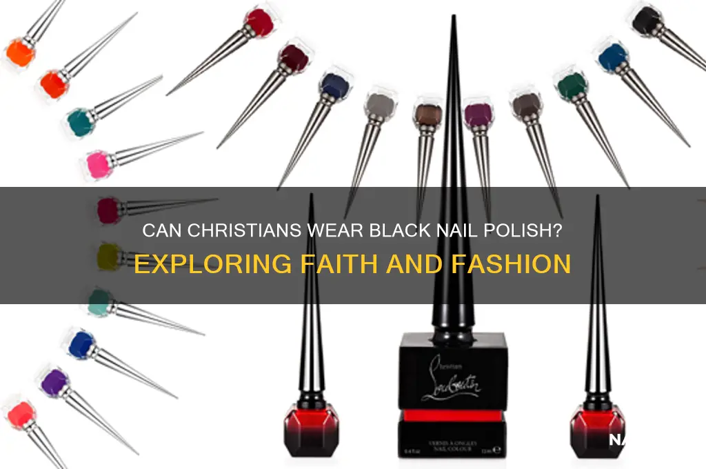 can cristians wear black nail polish