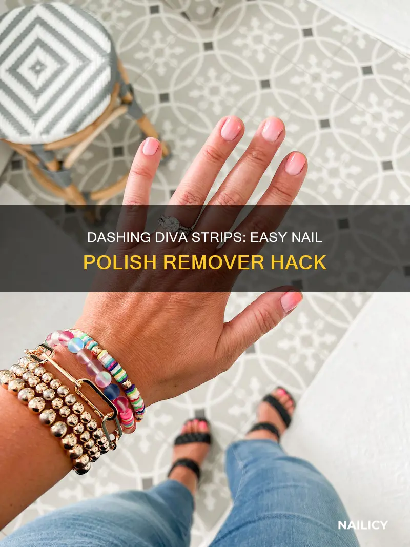 can dashing diva strips be removed with nail polish remover