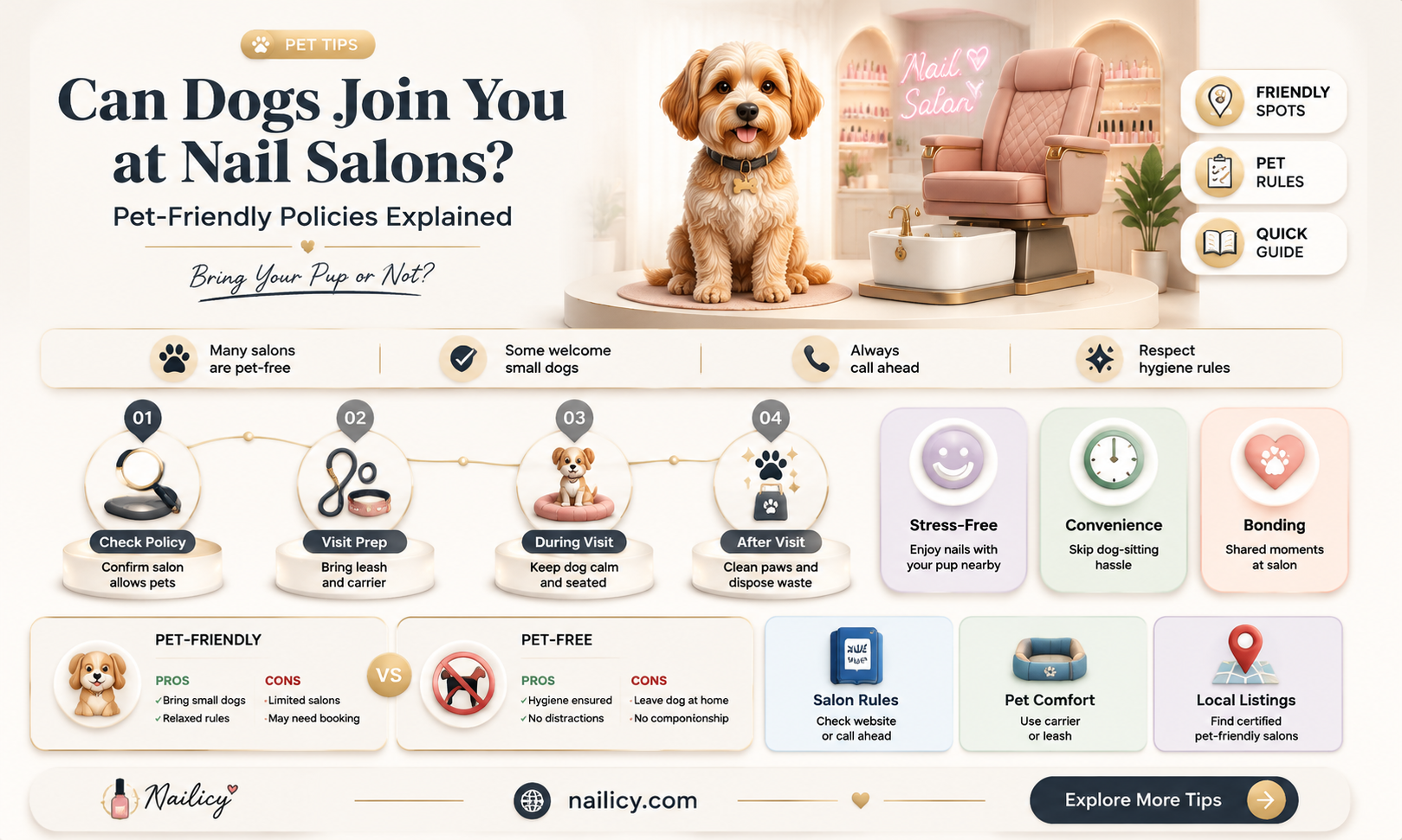 are dogs allowed in nail salons