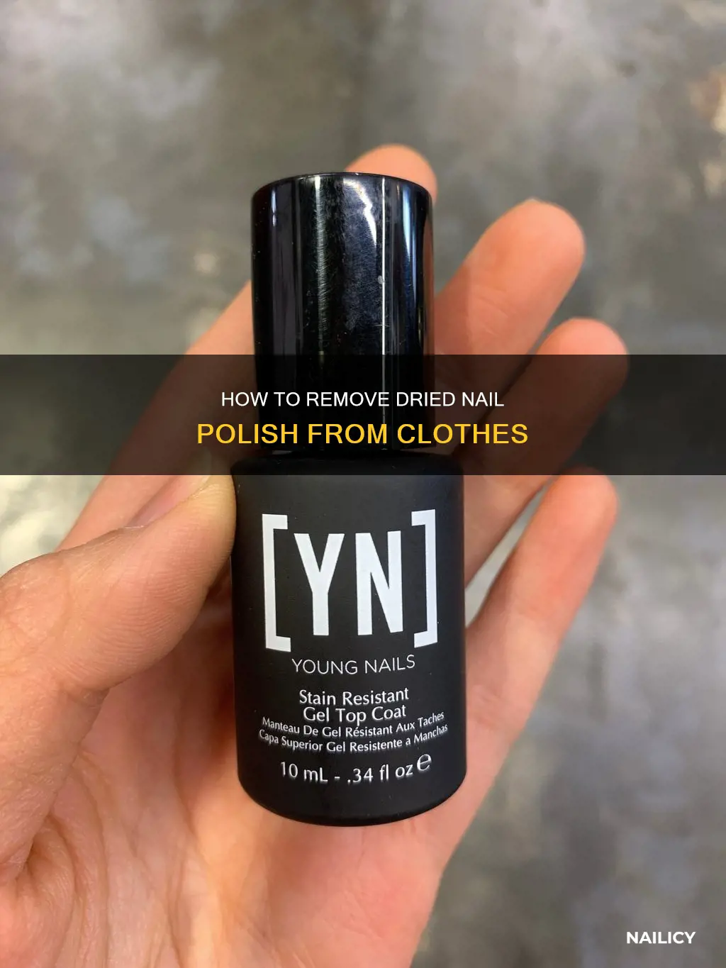 can dried nail polish be removed from clothing