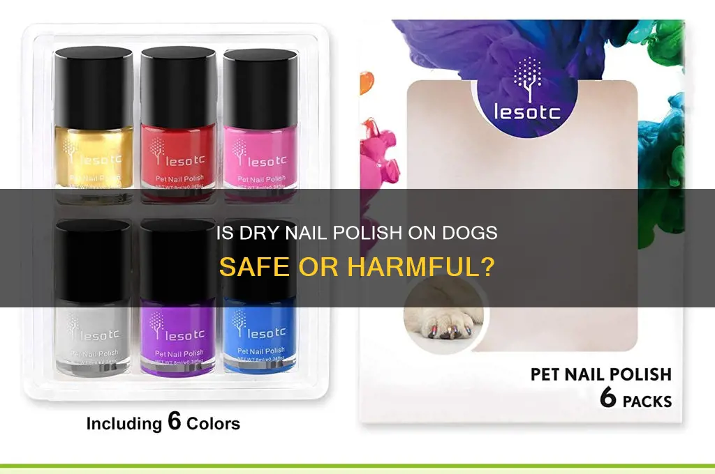 can dry nail polish on dogs harm them