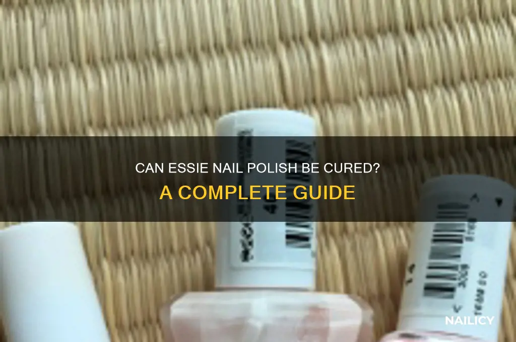 can essie nail polish be cured