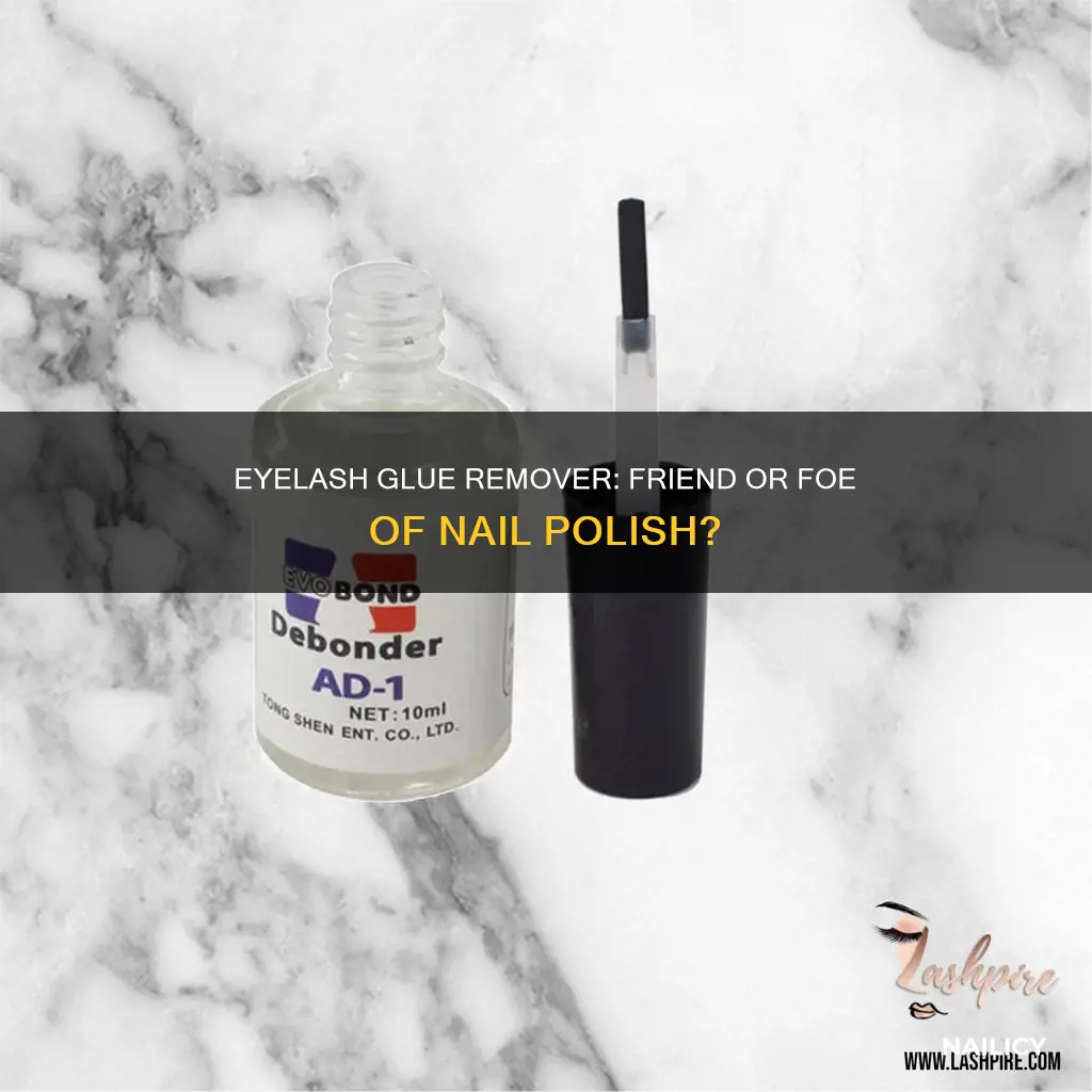 can eyelash glue remover mess up nail polish