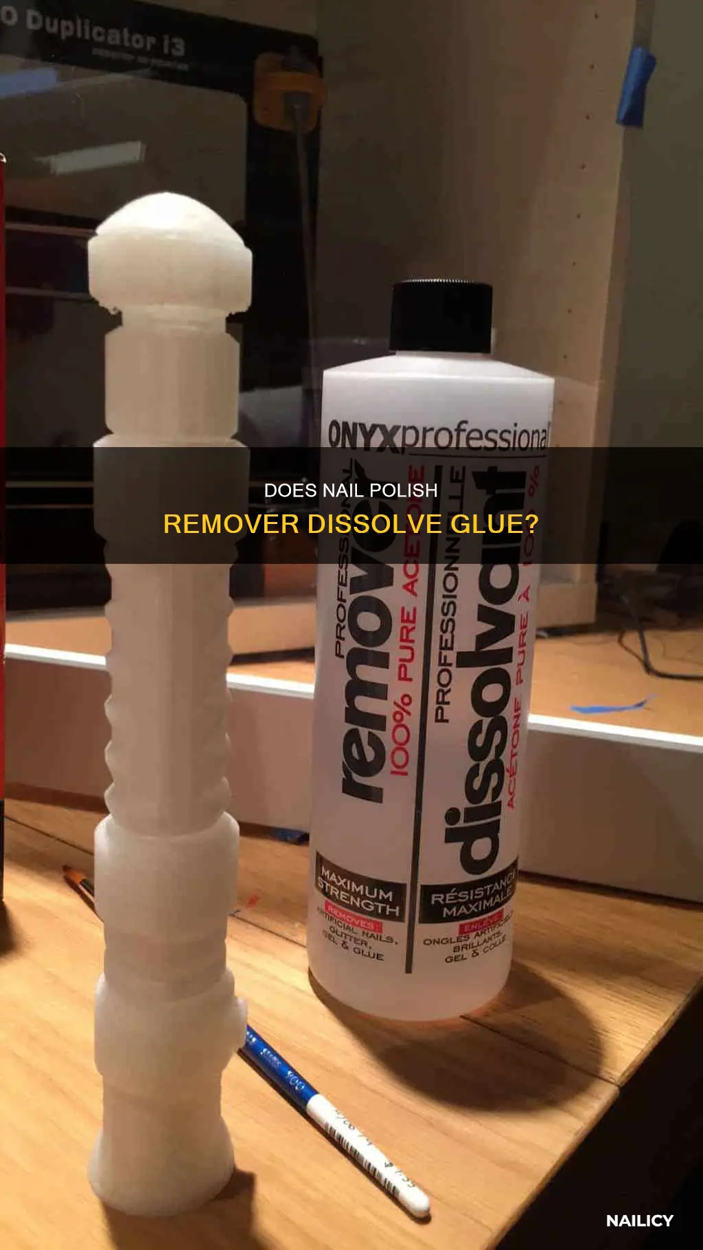can finger nail polish remover desolve glue