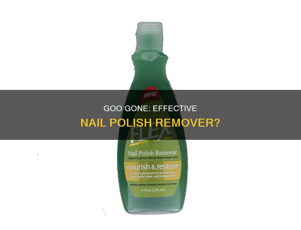 can goo gone remove nail polish