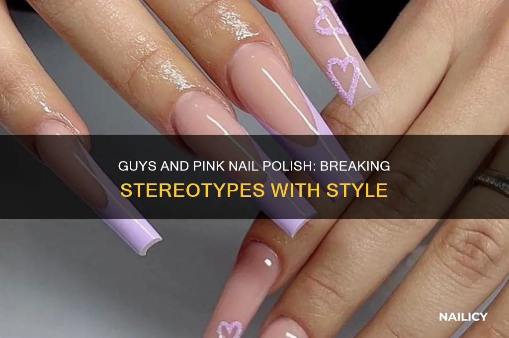 can guys wear pink nail polish