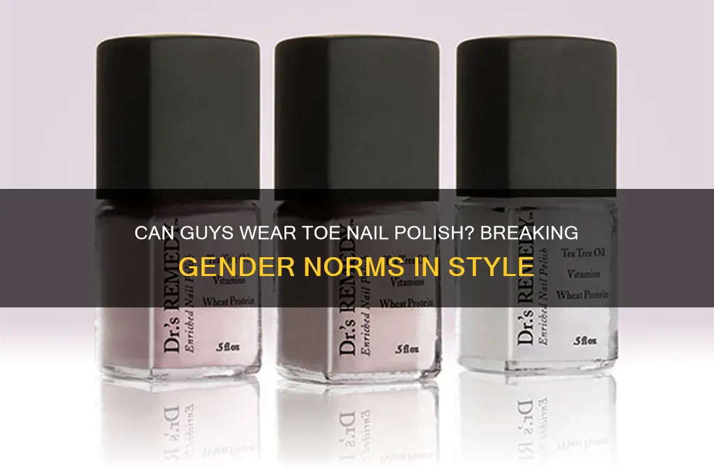 can guys wear toe nail polish