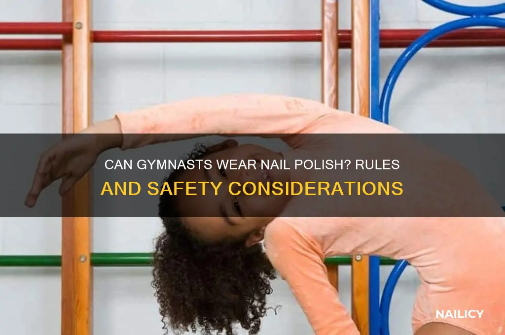 can gymnasts wear nail polish