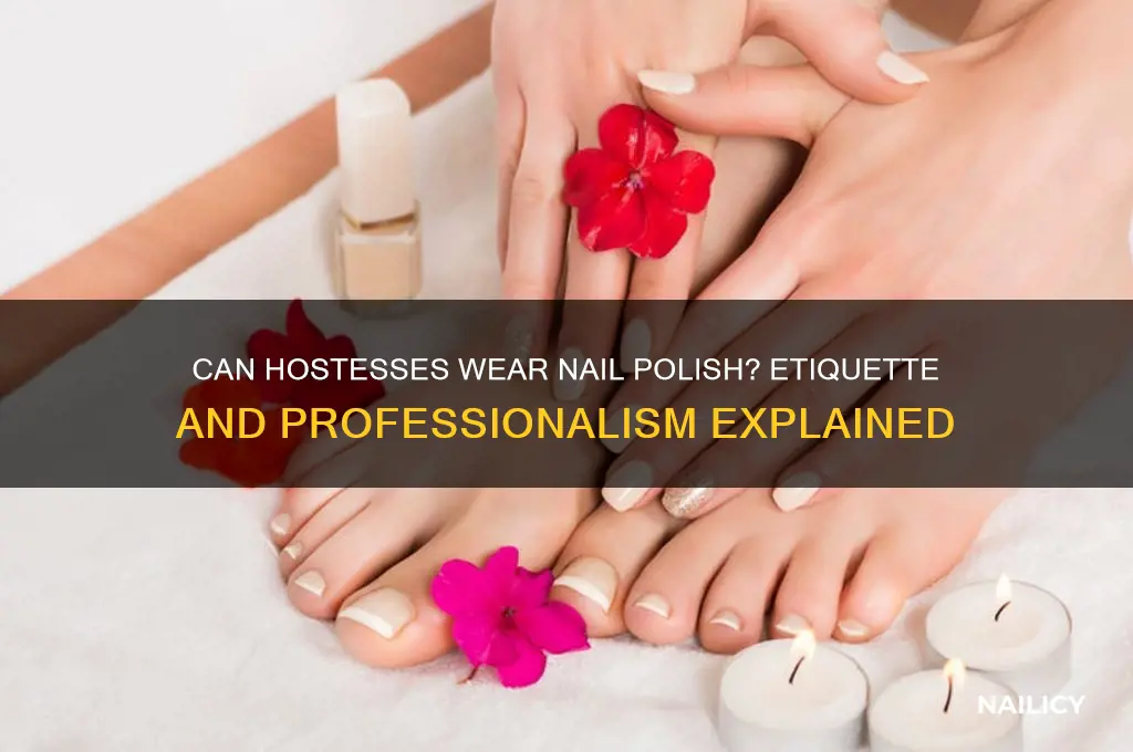can hostess wear nail polish
