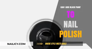 Mixing Black Paint with Nail Polish: A DIY Beauty Hack or Risk?