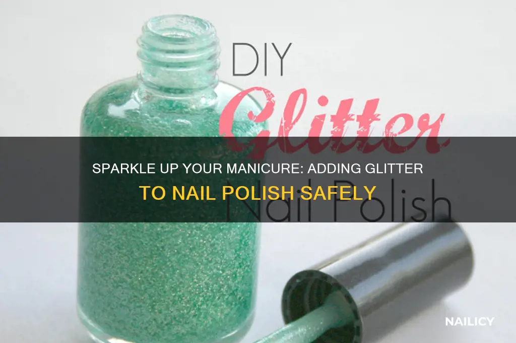 can i add glitter to nail polish