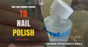 Can You Mix Rubbing Alcohol with Nail Polish? A Quick Guide