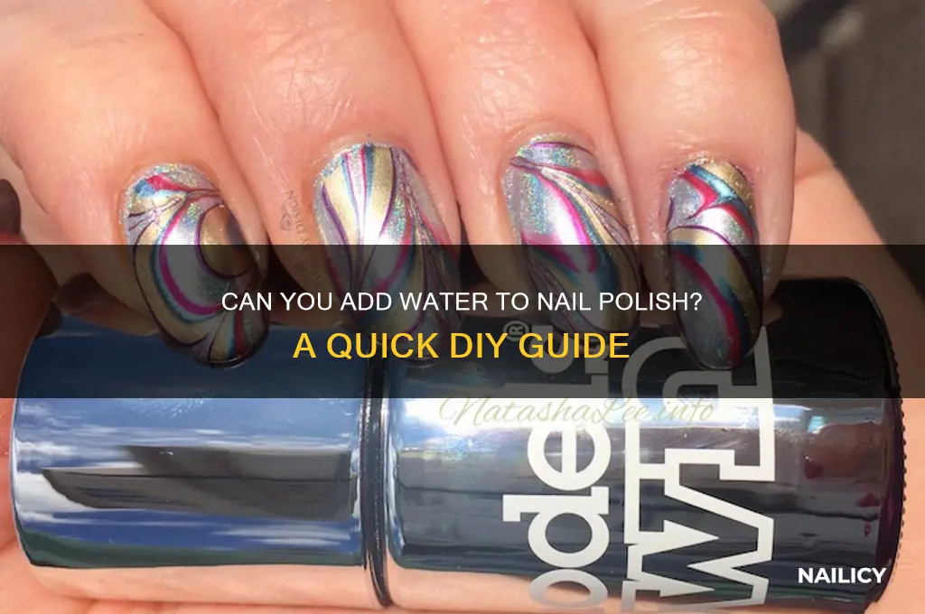 can i add water to nail polish