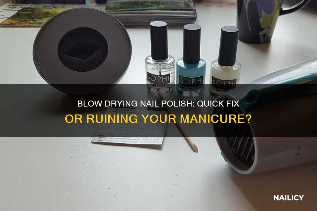 can i blow dry my nail polish