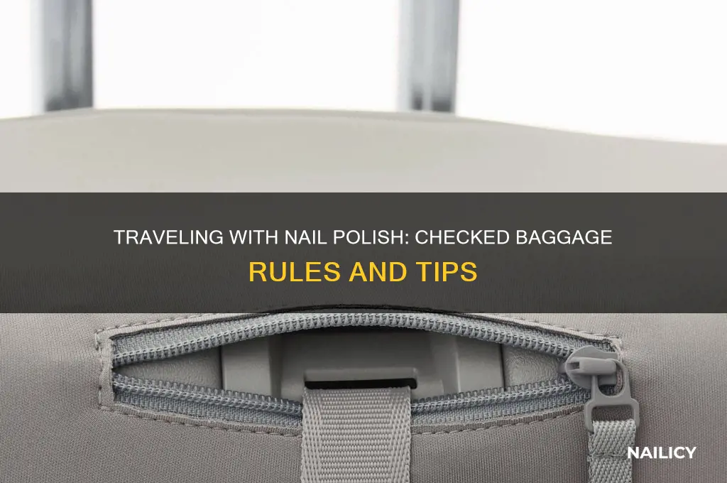 can i bring nail polish in checked baggage